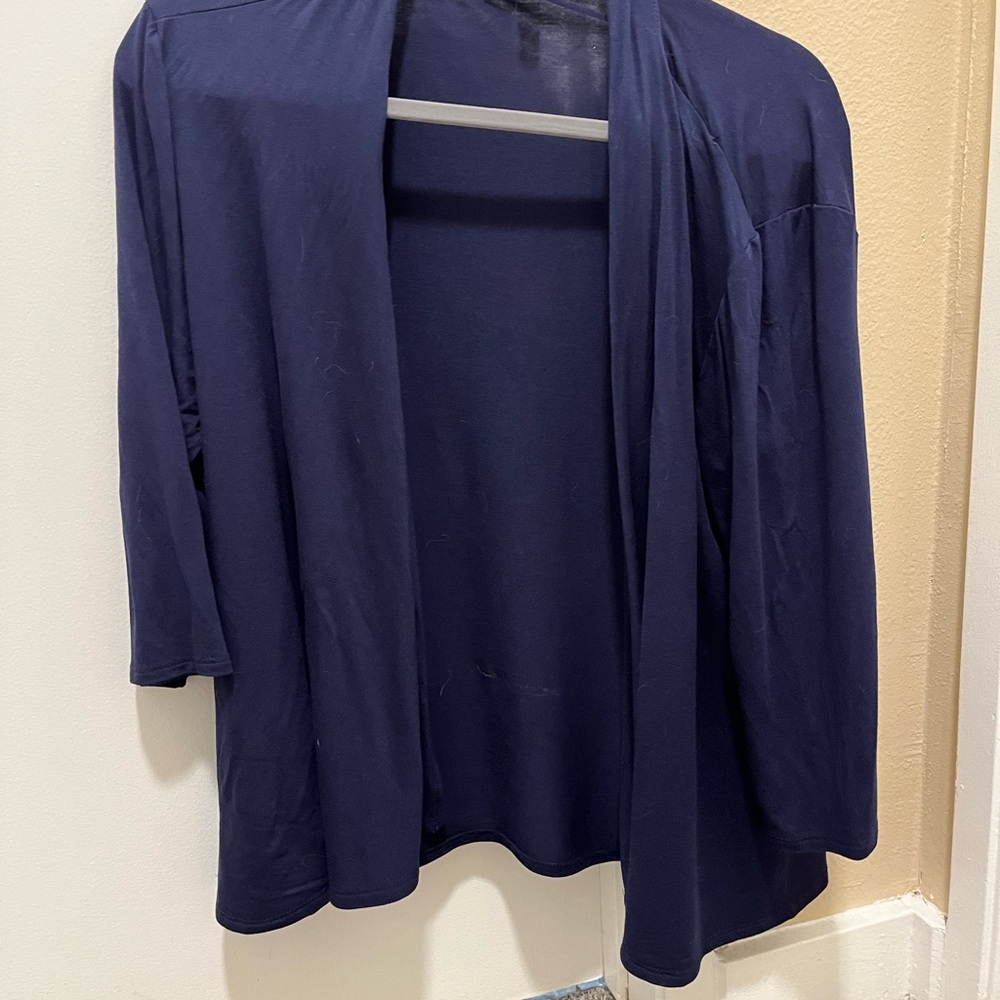 Blue cardigan